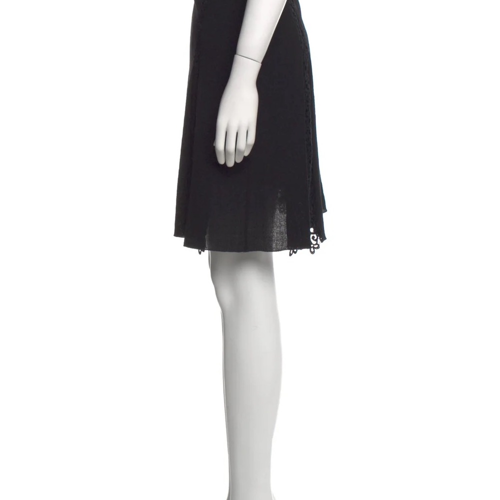 Vintage Valentino Black Lace insert Skirt - Picture 3 of 8